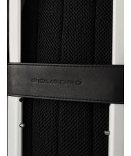 PIQUADRO CHARLIE Sac à dos pour ordinateur portable 15,6", en cuir Noir - Sacs à dos pour ordinateur portable - 7