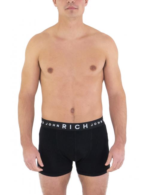 MIRKHY Lot de 3 boxers avec logo contrast&eacute; le noir - Slip homme