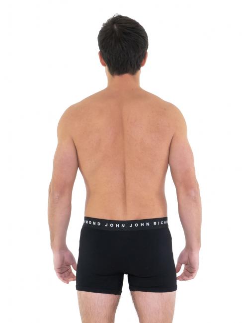 MIRKHY Lot de 3 boxers avec logo contrast&eacute; le noir - Slip homme