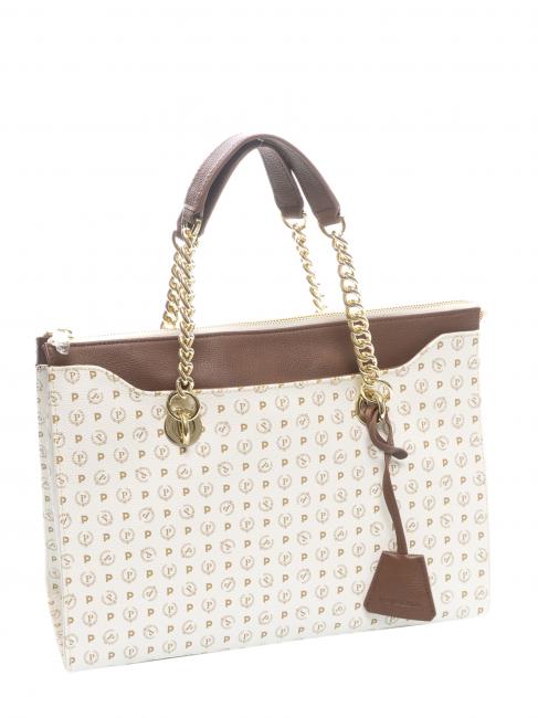 Heritage Classic Sac cabas &agrave; main, avec bandouli&egrave;re ivoire / brun - Sacs pour Femme