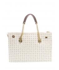 POLLINI Heritage Classic Sac cabas &agrave; main, avec bandouli&egrave;re ivoire / brun - Sacs pour Femme - 4