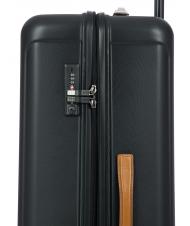 BRIC’S CAPRI Grand chariot avec port USB Noir - Valises Rigides - 7