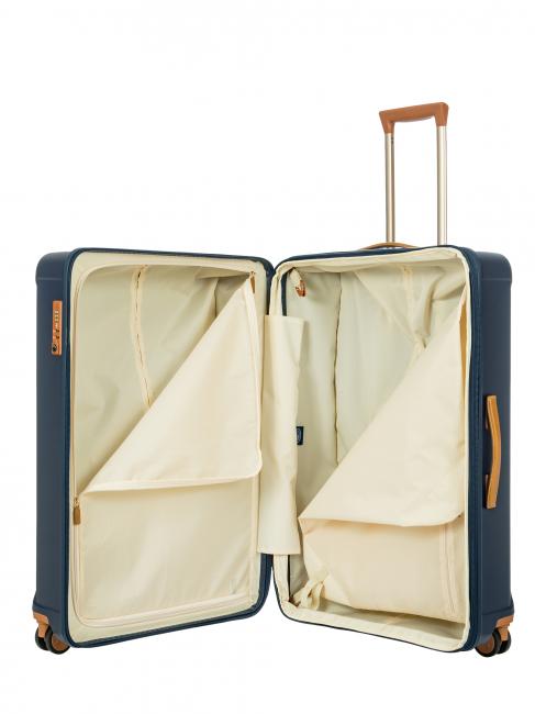 CAPRI Grand chariot avec port USB bleu - Valises Rigides