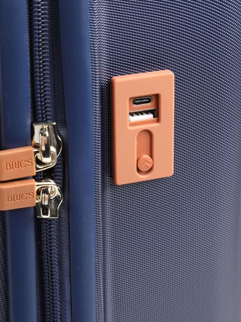 CAPRI Bagage à main avec port USB bleu - Valises cabine