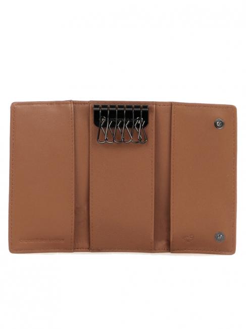 MELLOW Étui à clés en cuir bronzage indien - Porte-clés