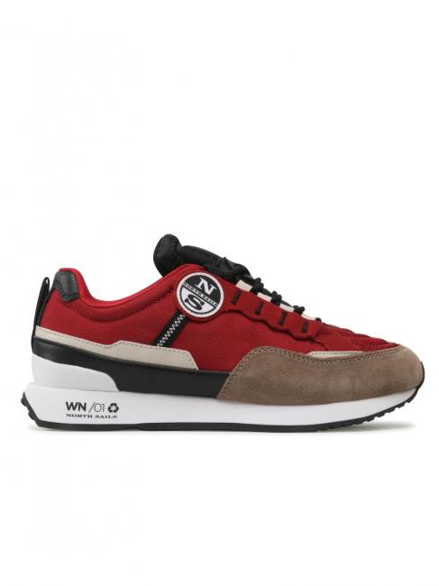 WINCH SCREEN Baskets rouge-lt marron - Chaussures Homme