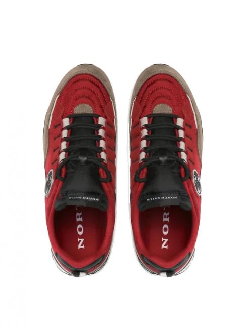 WINCH SCREEN Baskets rouge-lt marron - Chaussures Homme
