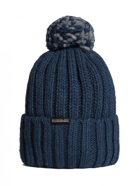 SEMIURY W 3 Bonnet avec revers et pompon pavillon bleu - Bonnets