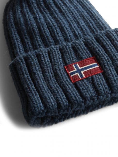 SEMIURY W 3 Bonnet avec revers et pompon pavillon bleu - Bonnets