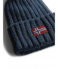 NAPAPIJRI SEMIURY W 3 Bonnet avec revers et pompon pavillon bleu - Bonnets - 3