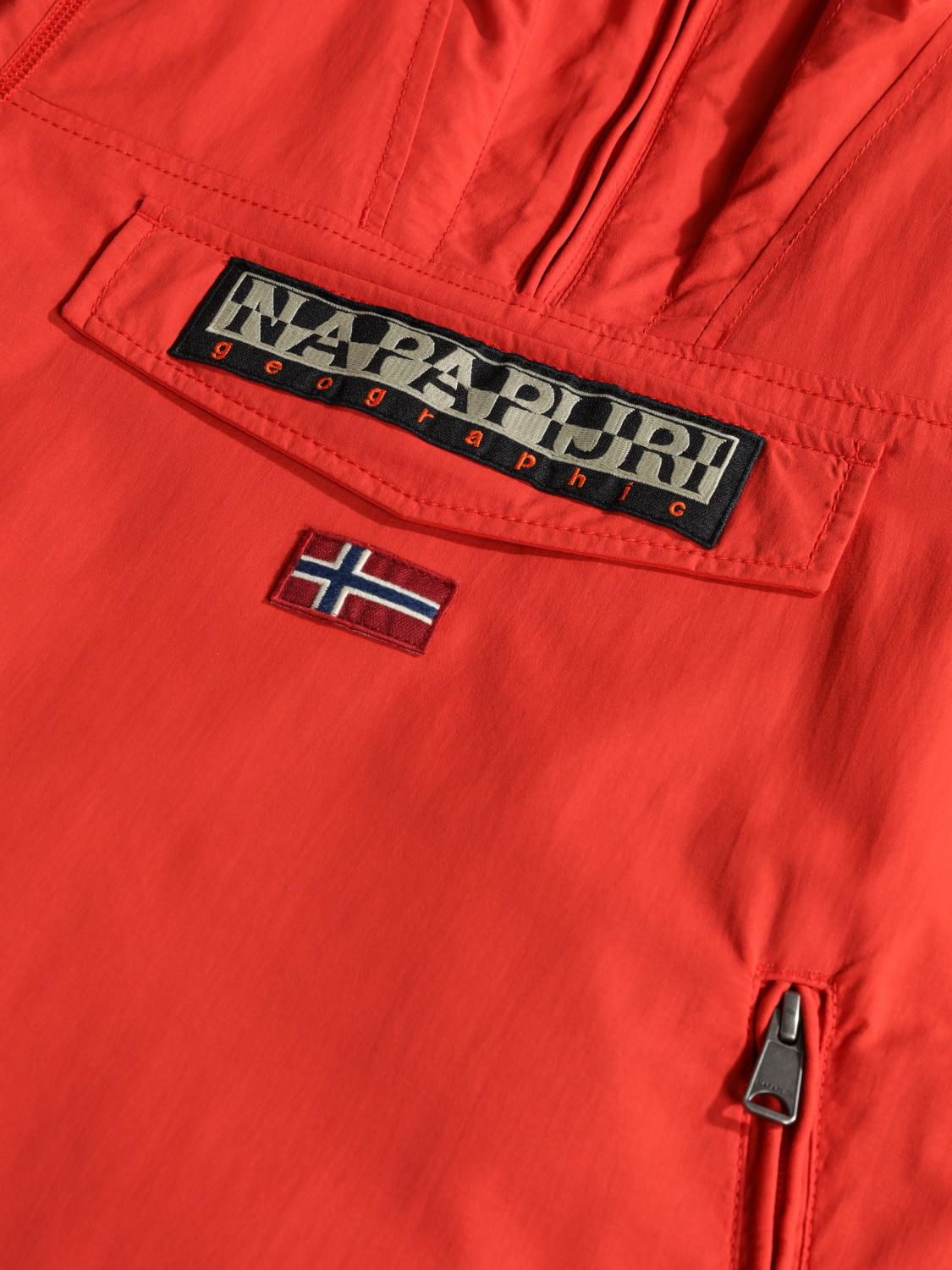 Napapijri Kids Rainfiorest 2 Pocket Veste A Capuche 4 16 Ans Coquelicots Rouges Achetez A Prix Outlet