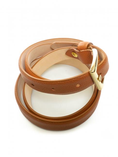 Cintura sottile in pelle palmellata  épicé - Ceintures