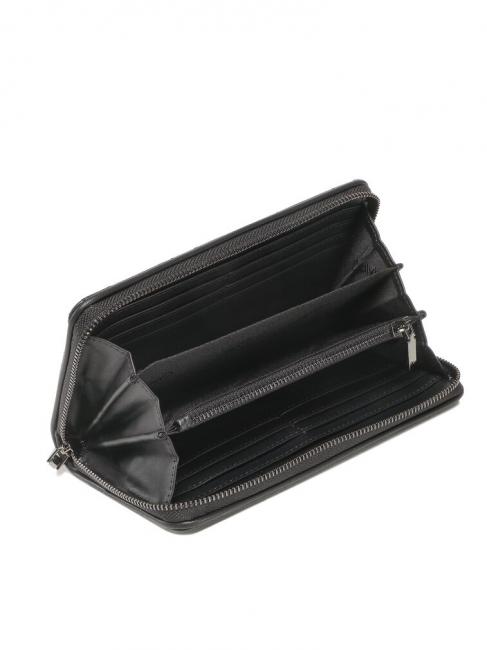 RE-LOCK QUILT Grand portefeuille zippé cknoir - Portefeuilles Femme