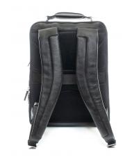 PIQUADRO X1 Sac à dos en cuir, support pc 15,6" Noir - Sacs à dos pour ordinateur portable - 4