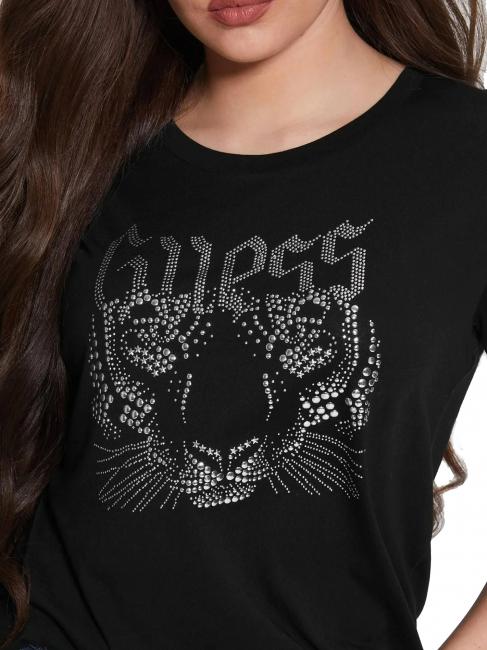 LOGO TIGER EASY T-shirt &agrave; clous jetbla - T-shirt