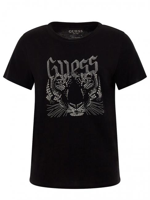 LOGO TIGER EASY T-shirt &agrave; clous jetbla - T-shirt