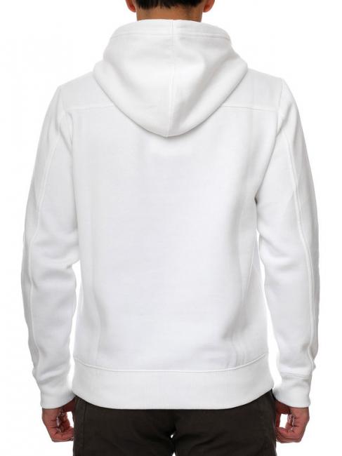 BOX STRIPED LOGO Sweat &agrave; capuche Blanc brillant - Pulls molletonn&eacute;s