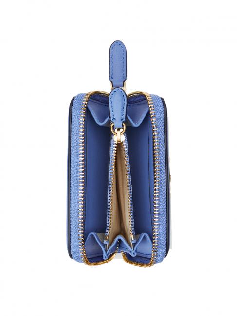 OVL JACQUARD Petit portefeuille zipp&eacute; prnt kaki mjcqrd/nw engld bleu - Portefeuilles Femme