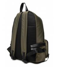 TRUSSARDI SPEEDY LETTERING Sac &agrave; dos en nylon, support pour ordinateur 15,6" olive verte / pierre - Sacs &agrave; dos pour ordinateur portable - 4