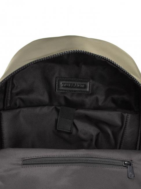 SPEEDY LETTERING Sac &agrave; dos en nylon, support pour ordinateur 15,6" olive verte / pierre - Sacs &agrave; dos pour ordinateur portable