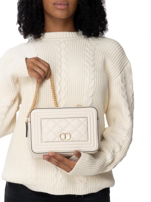 QUILTED FRAME Sac en tissu matelass&eacute; neige - Sacs pour Femme