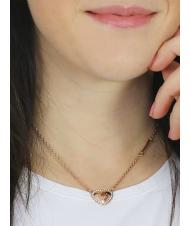 GUESS THAT'S AMORE Collier avec coeur et cristaux or jaune - Colliers - 2