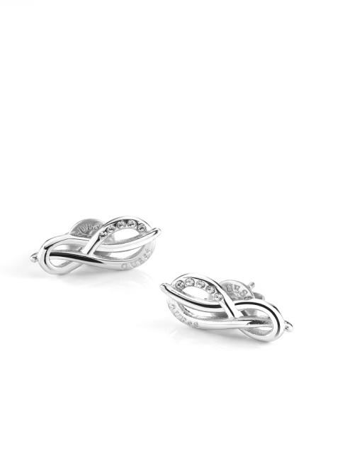 ETERNAL LOVE PAVE INFINITY Des boucles d'oreilles ARGENT - Boucles d'oreilles