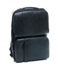 PIQUADRO P15 PLUS Sac à dos en cuir pour pc 17" bleu - Sacs à dos pour ordinateur portable - 4
