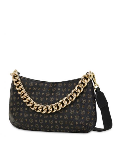 HERITAGE sac porté épaule à anse chaîne Noir - Sacs pour Femme