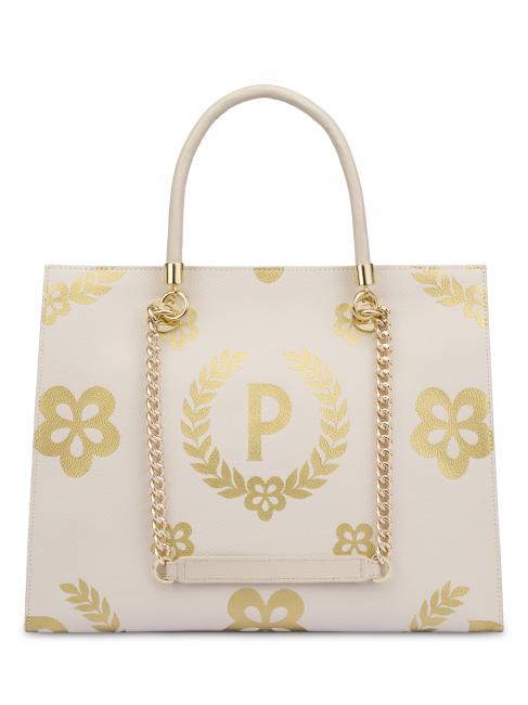 HERITAGE  Sac shopping avec imprim&eacute; int&eacute;gral ivoire / brun - Sacs pour Femme