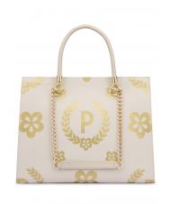 POLLINI HERITAGE  Sac shopping avec imprim&eacute; int&eacute;gral ivoire / brun - Sacs pour Femme - 2
