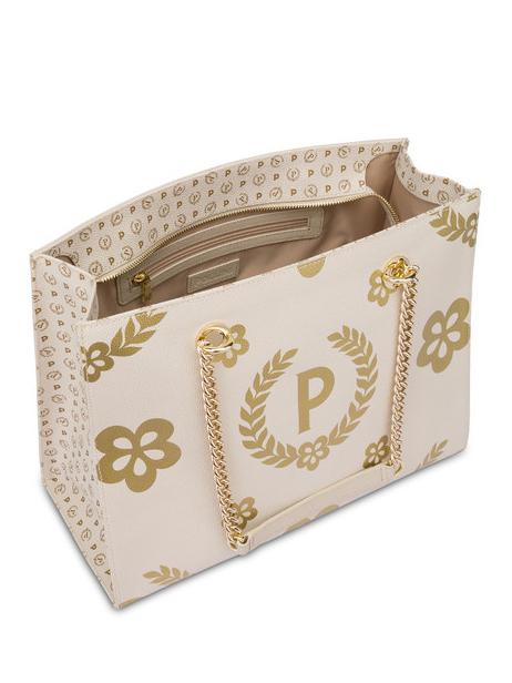 HERITAGE  Sac shopping avec imprim&eacute; int&eacute;gral ivoire / brun - Sacs pour Femme