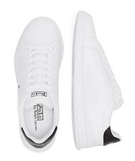 RALPH LAUREN HERITAGE COURT II NAPPA Baskets en cuir pour hommes blanc noir - Chaussures Homme - 4