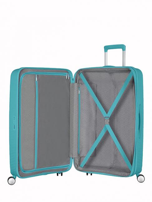 Valise Ligne SOUNDBOX. taille grande. extensible tonique turquoise - Valises Rigides