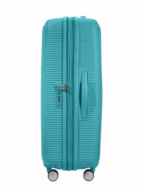Valise Ligne SOUNDBOX. taille grande. extensible tonique turquoise - Valises Rigides