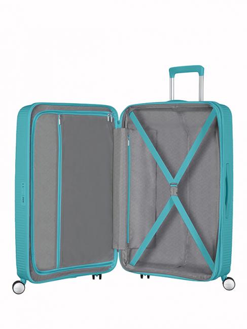 SOUNDBOX SPINNER Chariot moyen, extensible tonique turquoise - Valises Rigides