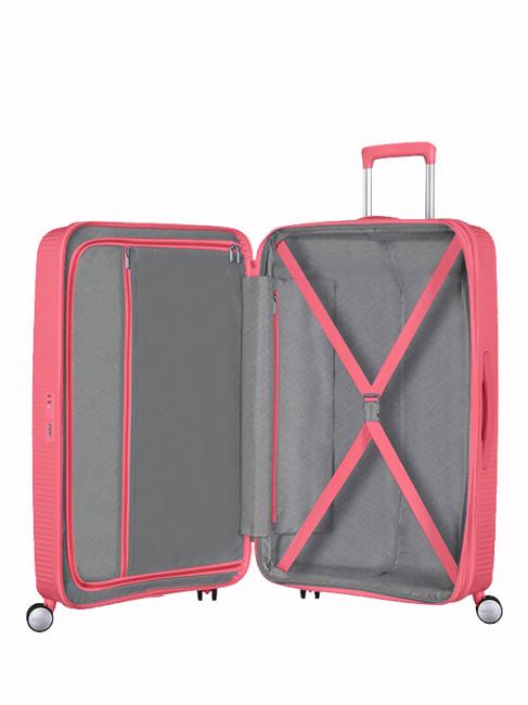 SOUNDBOX SPINNER Chariot moyen, extensible corail embrassé par le soleil - Valises Rigides