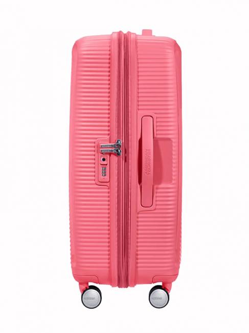SOUNDBOX SPINNER Chariot moyen, extensible corail embrassé par le soleil - Valises Rigides