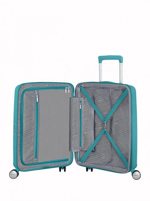 Valise Ligne SOUNDBOX, valise cabine, extensible tonique turquoise - Valises cabine