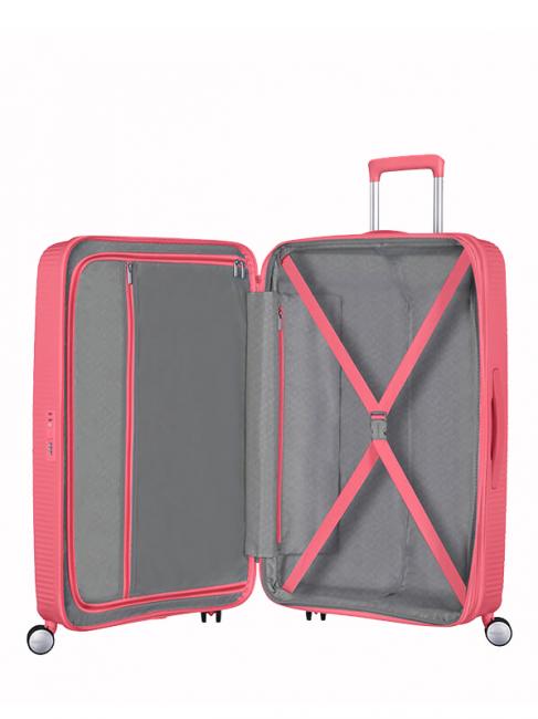 Valise Ligne SOUNDBOX. taille grande. extensible corail embrassé par le soleil - Valises Rigides