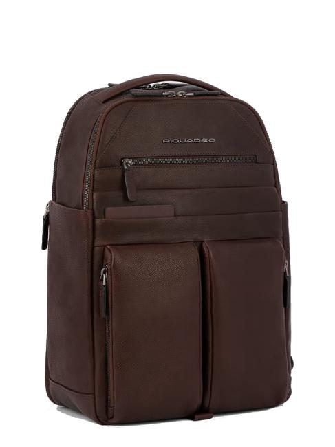 PAAVO Sac à dos pour ordinateur portable 15,6", en cuir MORO - Sacs à dos pour ordinateur portable