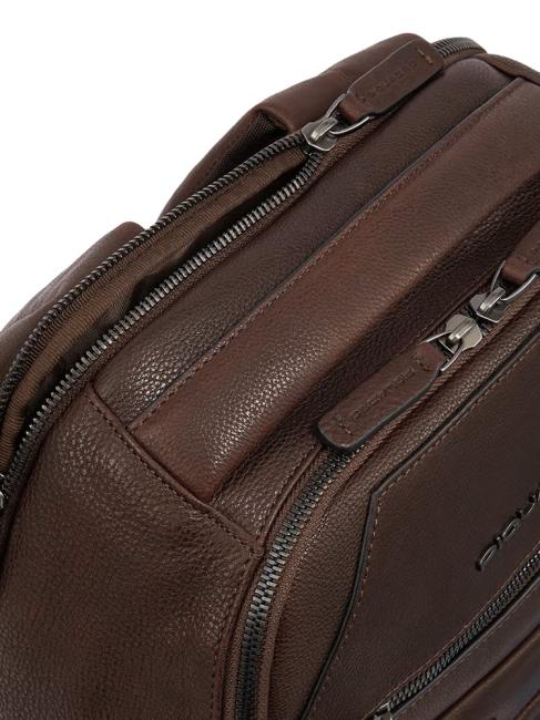 PAAVO Sac à dos pour ordinateur portable 15,6", en cuir MORO - Sacs à dos pour ordinateur portable