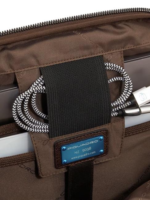 PAAVO Sac à dos pour ordinateur portable 15,6", en cuir MORO - Sacs à dos pour ordinateur portable