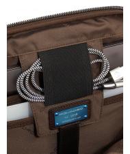 PIQUADRO PAAVO Sac à dos pour ordinateur portable 15,6", en cuir MORO - Sacs à dos pour ordinateur portable - 5