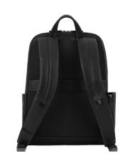 PIQUADRO PAAVO Sac à dos pour ordinateur portable 14", en cuir Noir - Sacs à dos pour ordinateur portable - 3