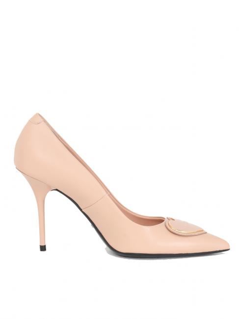 Scarpa d&eacute;collet&eacute; alta in nappa  nu - Chaussures Femme