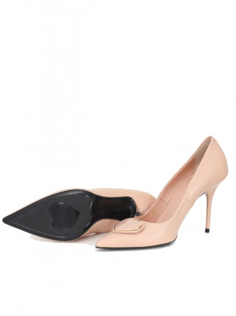 Scarpa d&eacute;collet&eacute; alta in nappa  nu - Chaussures Femme