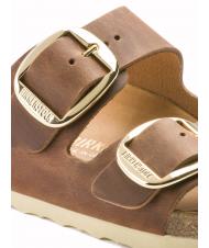 BIRKENSTOCK ARIZONA BIG BUCKLE Sandale en cuir huilé Cognac - Chaussures unisexe - 6