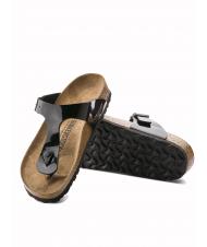 BIRKENSTOCK GIZEH Vernis Birko-Flor noir - Chaussures unisexe - 5