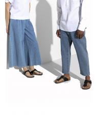 BIRKENSTOCK GIZEH Vernis Birko-Flor noir - Chaussures unisexe - 7